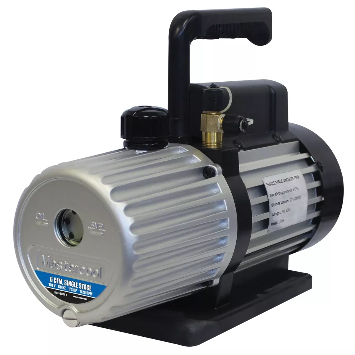 6.0 CFM Single Stage Deep Vacuum Pump MSC90066-B Mastercool