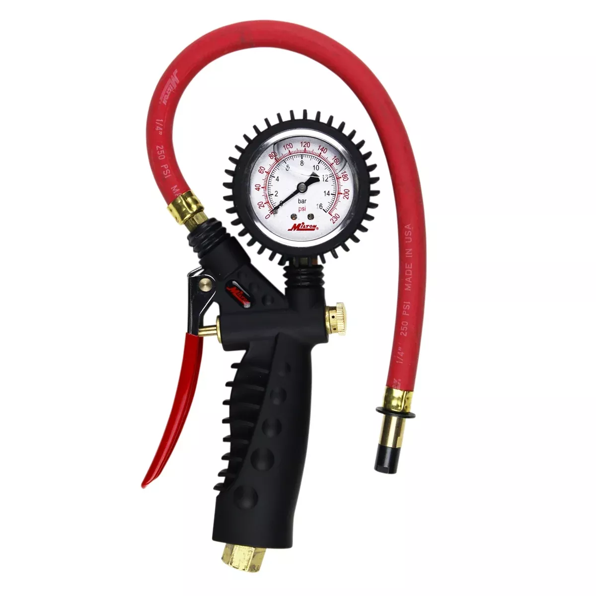 Analog Inflator Gauge with Straight Chuck MILS-574A Milton Industries