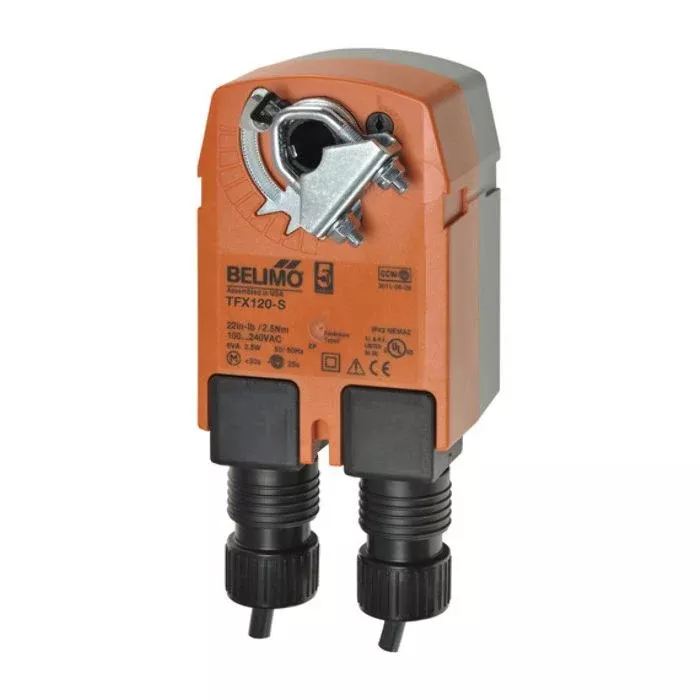 Belimo TFB120-S Direct Coupled Actuator 22 in-lb Spring Return On/Off