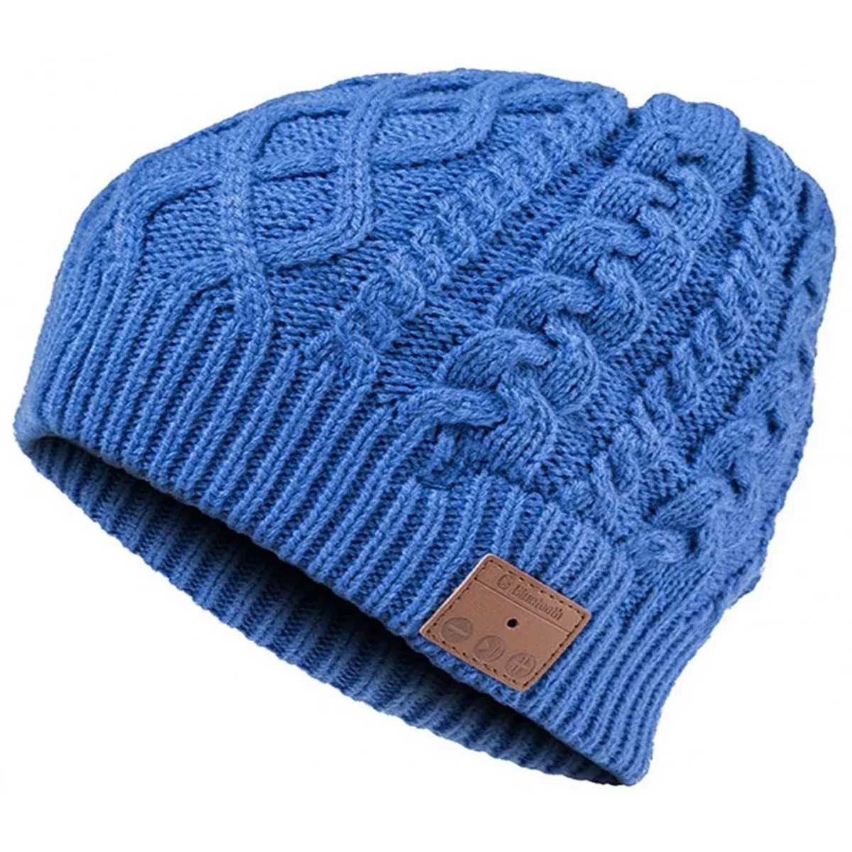 Bluetooth Cable Knit Beanie, Blue MTNVG002-BL Mountain