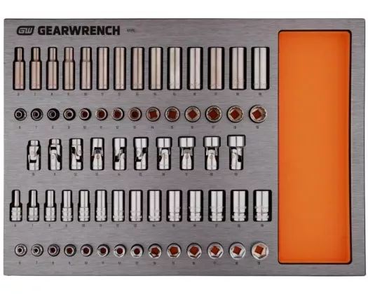 GEARWRENCH 66PC 3/8 INCH DRIVE SOCKET SET IN EVA TRAY