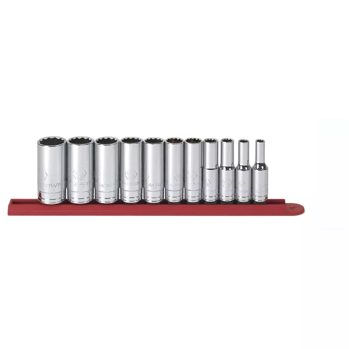 GearWrench 80563 11Pc 3/8" Dr 12Pt Deep Sae Socket Set