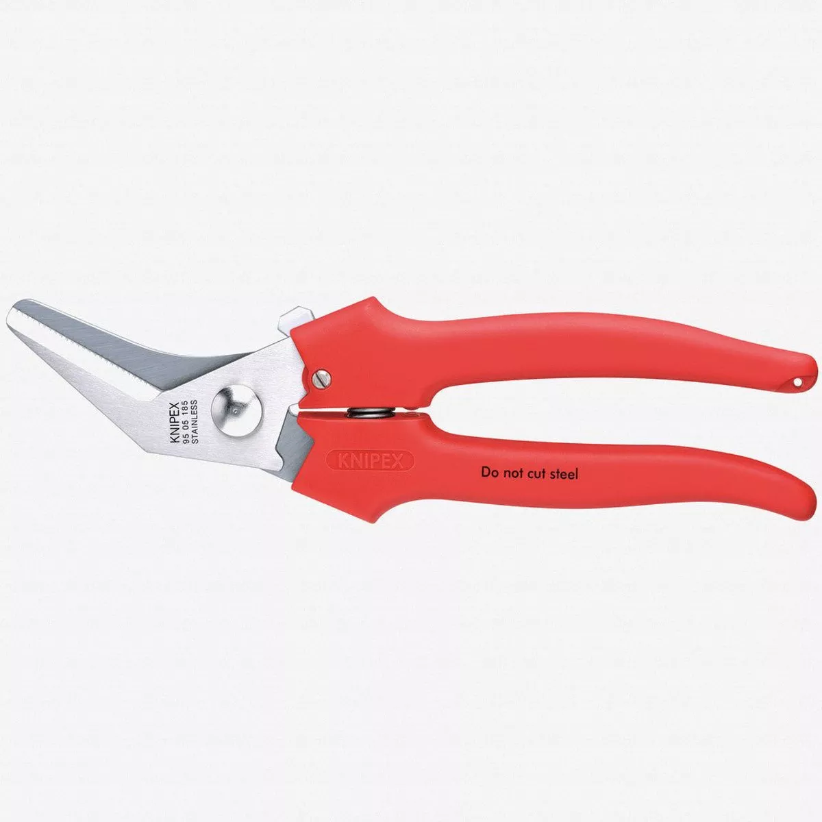 Knipex 7.3" Combination Shears 40 Degree Angled - Plastic Grip