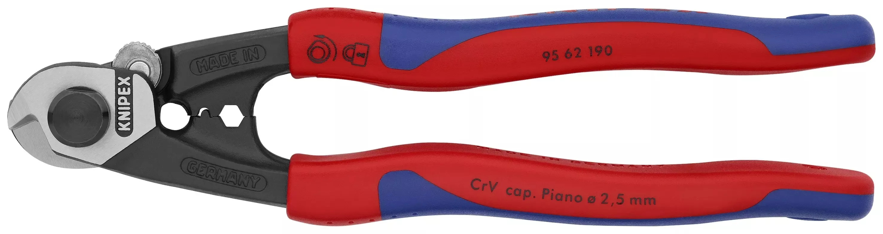 Knipex 95 62 190 KN | Wire Rope Cutters, Multi-Component