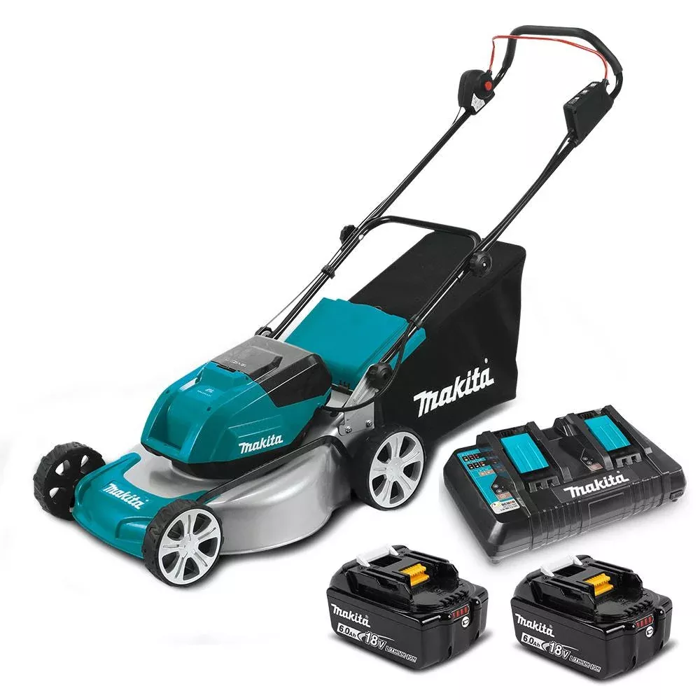 Makita 18Vx2 Brushless 460mm (18") Lawn Mower Kit