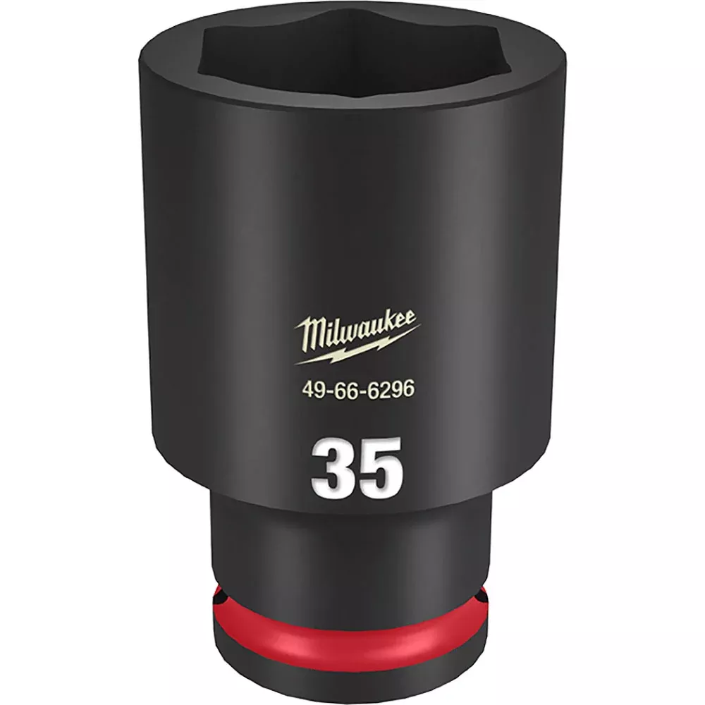 Milwaukee Shockwave™ 1/2" Drive 35mm Deep 6 Point Impact Socket