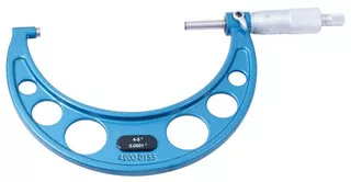 Precise Solid Metal Frame C-Type Outside Micrometer, 4-5" - 4200-155