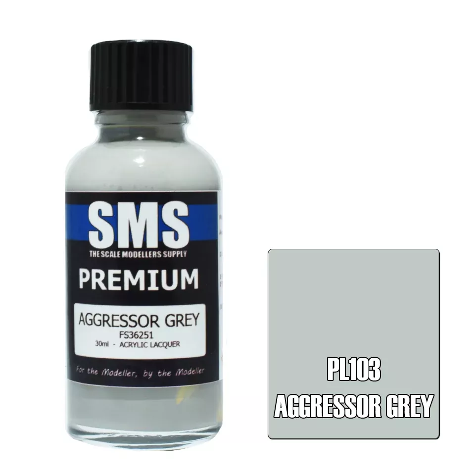 SMS Airbrush Paint 30Ml Premium Aggressor Grey