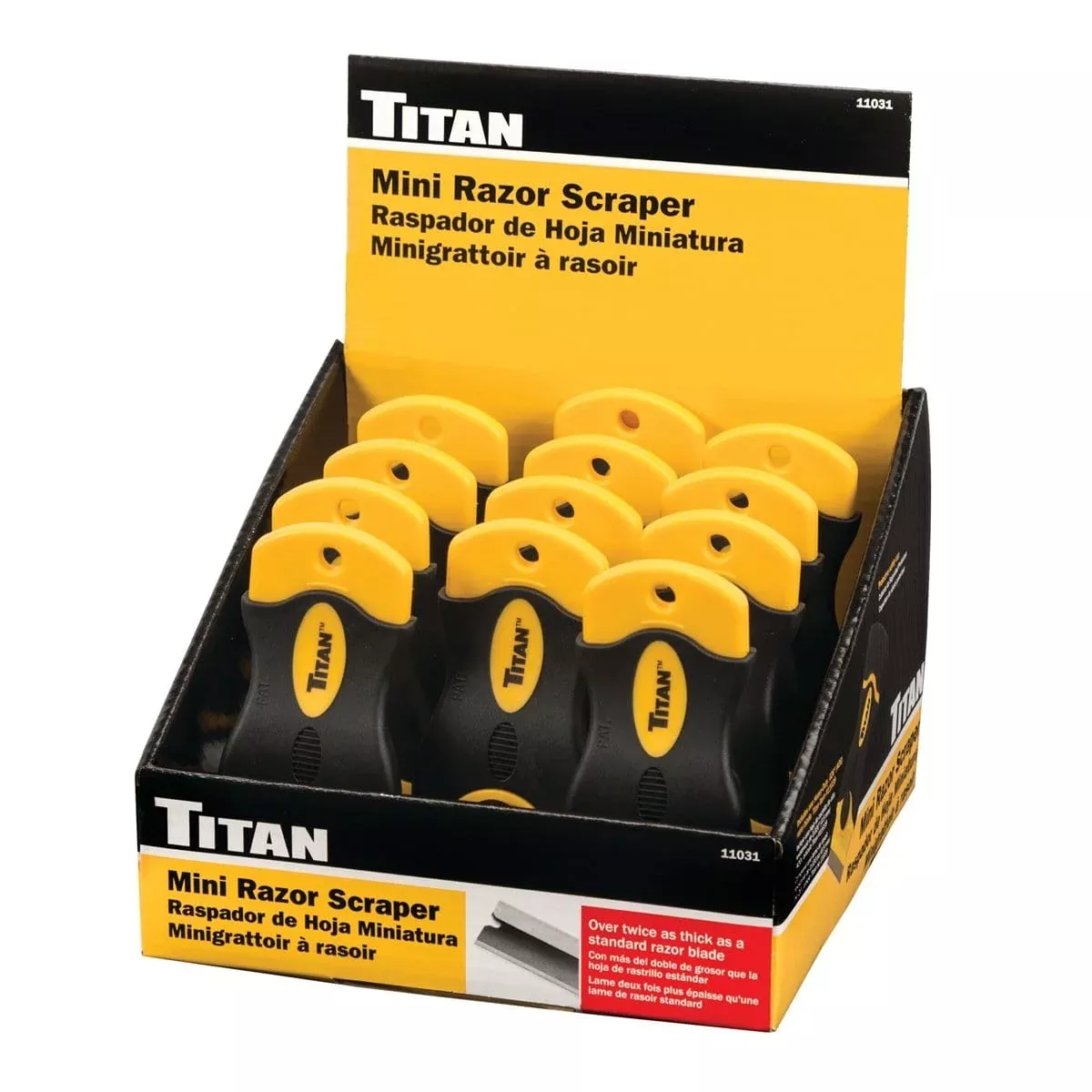 Titan 11031-12 Mini Razor Scraper 12Pc