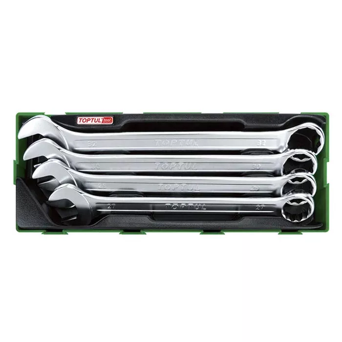 Toptul 4 Pce 15° Offset Pro-Line Combination Spanner Set - Metric (Modular Insert Tray System)