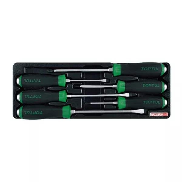 Toptul 6pc Go-Thru Slotted & Phillips Screwdriver Set GAAT0602
