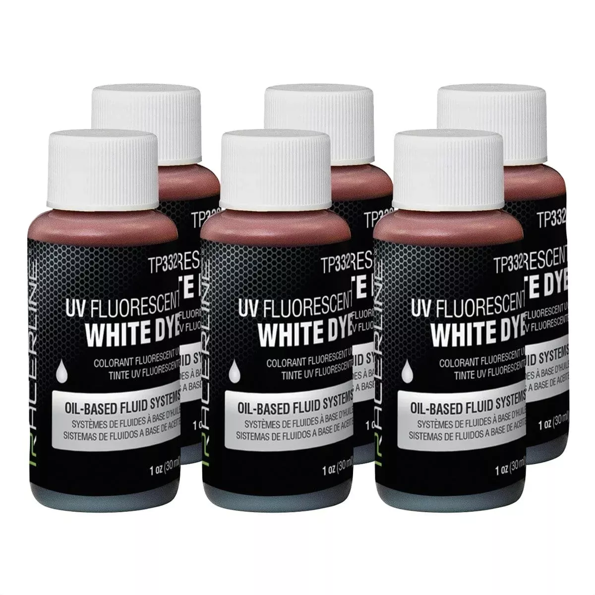 Tracer Products TP3320-1P6 1 Oz Bottles Of Multi-Colored Fluid Dye 6 Pack