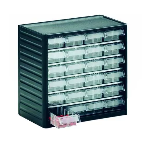 Treston 24 Clear Drawer Small Part Storage Cabinet