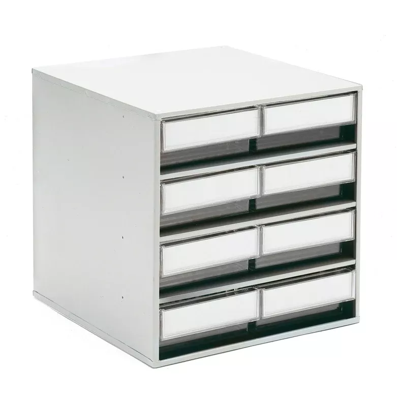 Treston 8 Clear Drawer Storage Bin Cabinet 0840-1